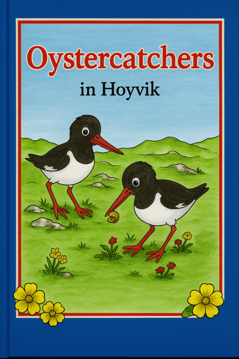 Tjaldrið í Hoyvík – nú á enskum